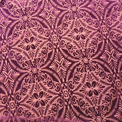 Lili Damask Burnout Stretch Velvet Fabric