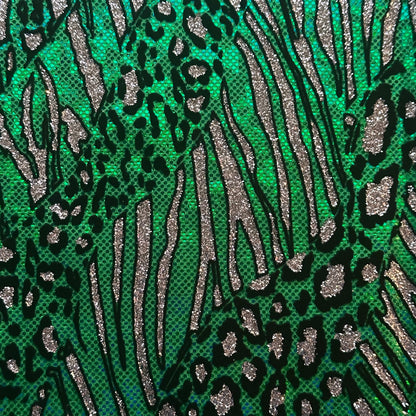 Glitter Cheetah Spandex | Luminous Kinetic Luxe 4-Way | Spandex Palace